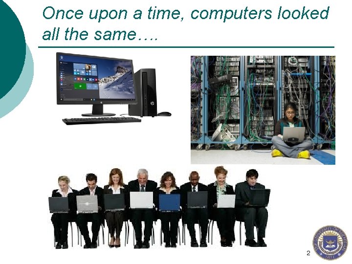 Once upon a time, computers looked all the same…. 2 