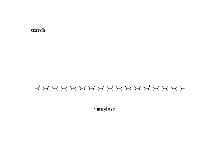 starch • amylose • amylopectin • dextrins 