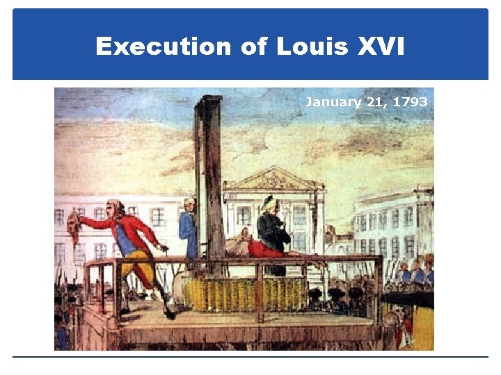 Execution of Louis XVI January 21, 1793 