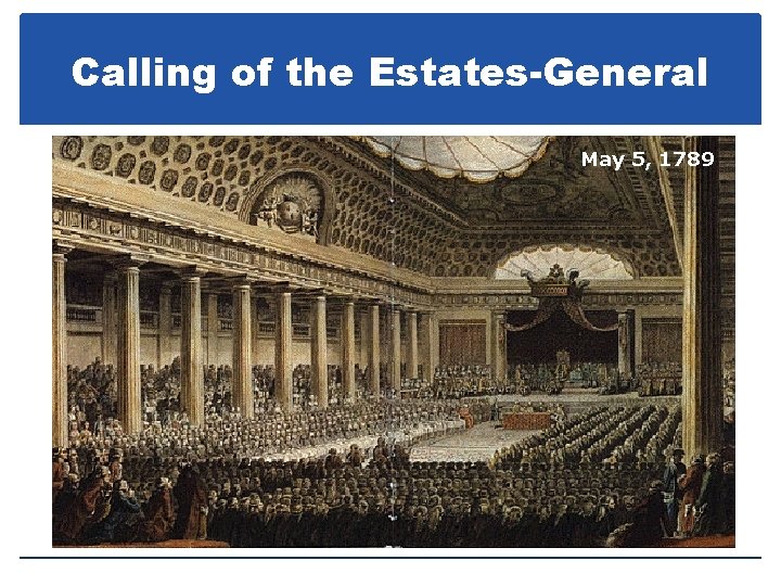 Calling of the Estates-General May 5, 1789 