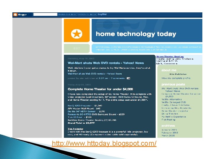 http: //www. httoday. blogspot. com/ 