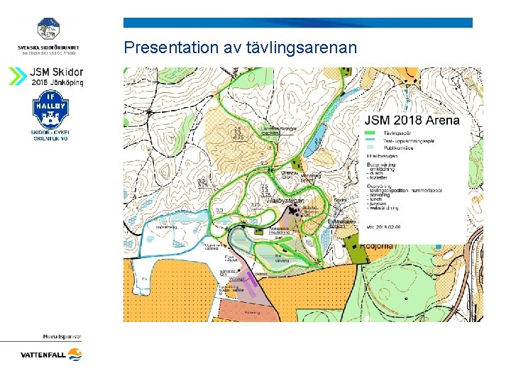 Presentation av tävlingsarenan 