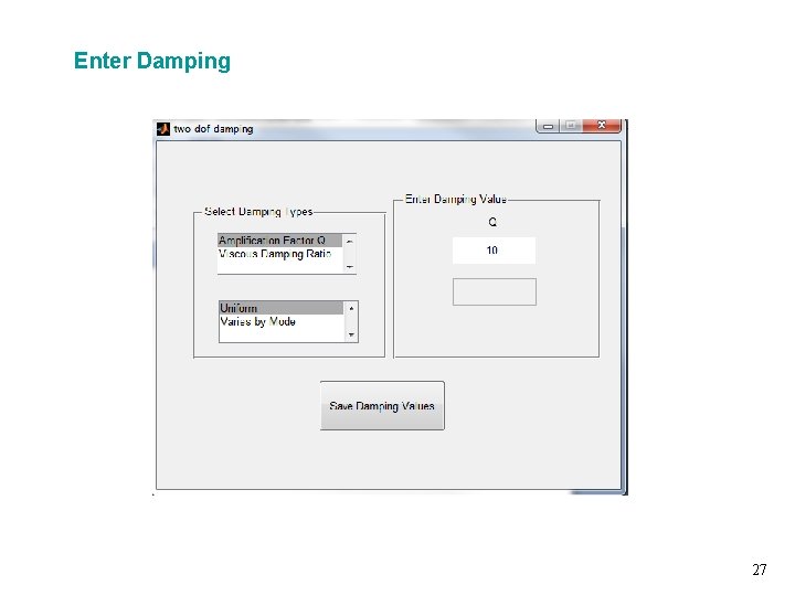 Enter Damping Vibrationdata 27 