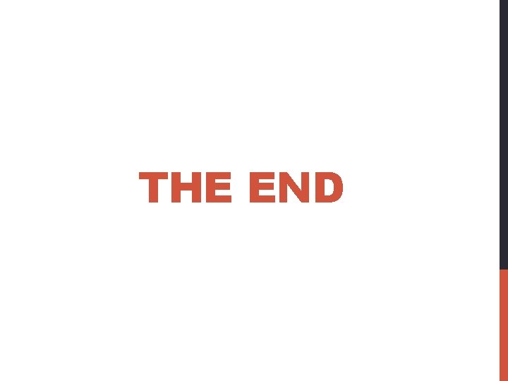THE END 