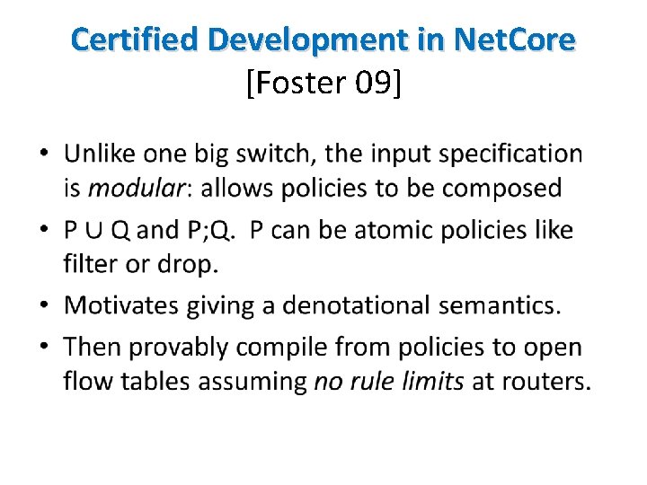 Certified Development in Net. Core [Foster 09] • 