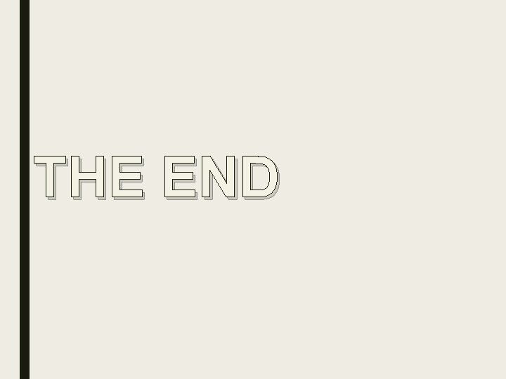 THE END 