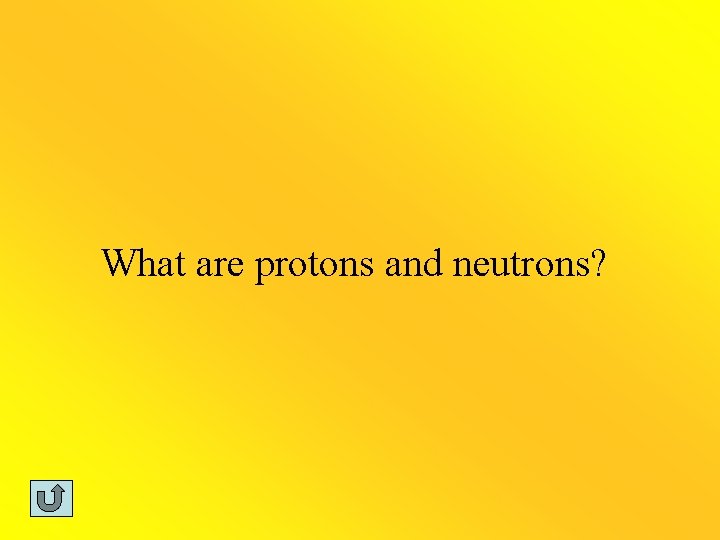 What are protons and neutrons? 