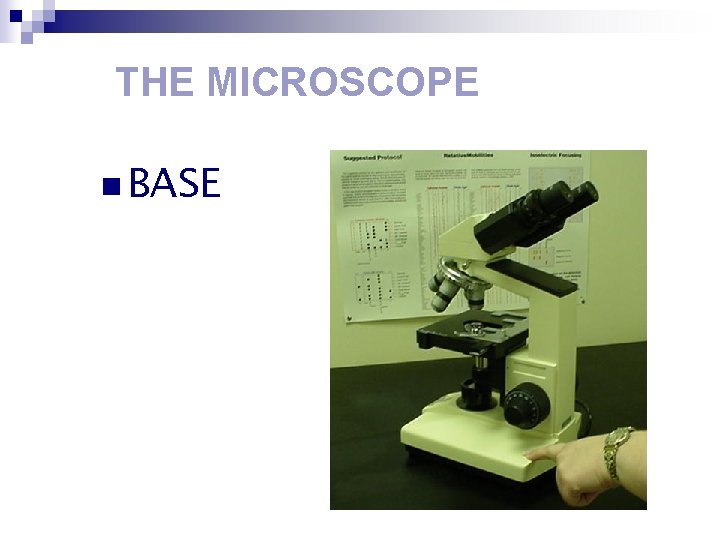 THE MICROSCOPE n BASE 