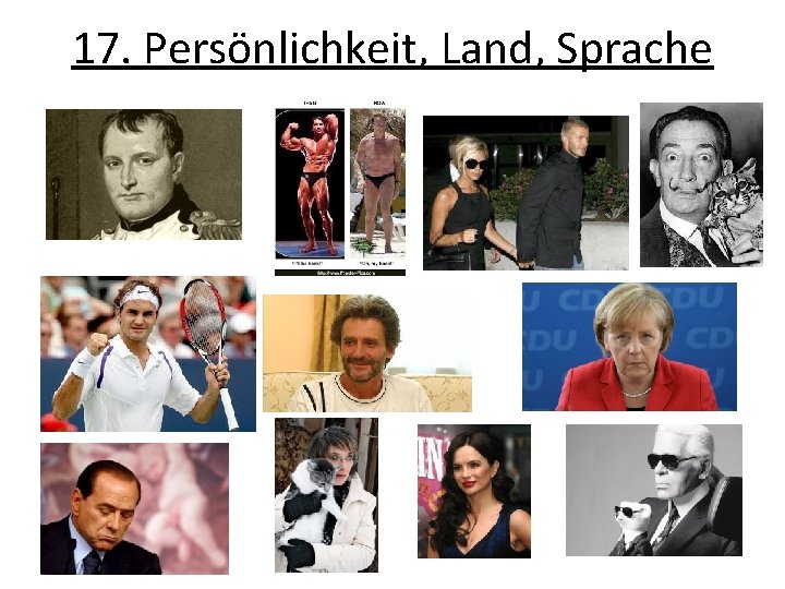 17. Persönlichkeit, Land, Sprache 