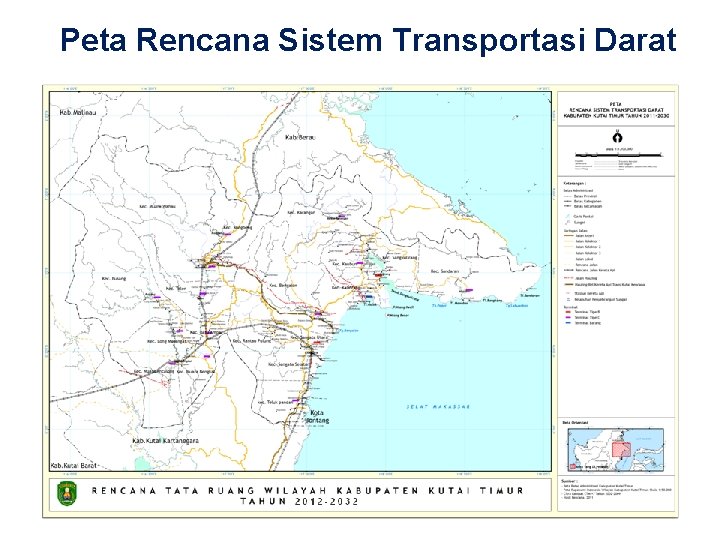 Peta Rencana Sistem Transportasi Darat 