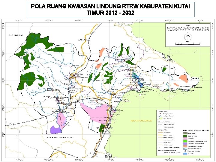 POLA RUANG KAWASAN LINDUNG RTRW KABUPATEN KUTAI TIMUR 2012 - 2032 