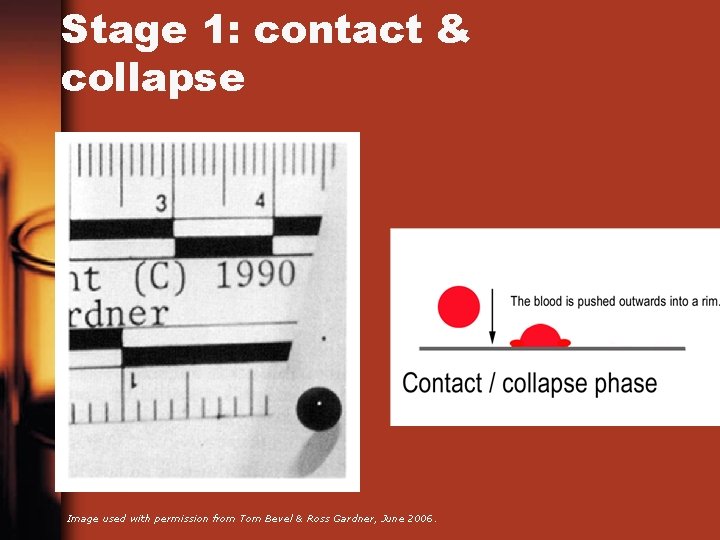 Stage 1: contact & collapse Image used with permission from Tom Bevel & Ross