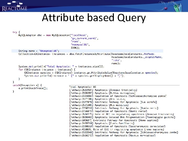 Attribute based Query Attribute based Query