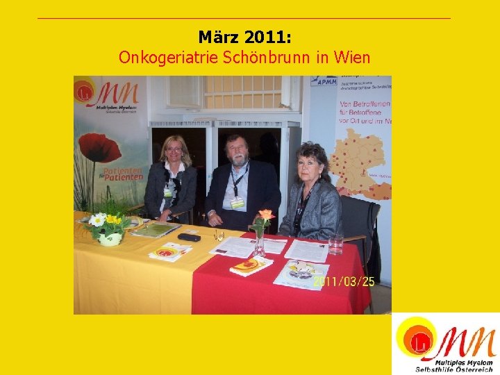 März 2011: Onkogeriatrie Schönbrunn in Wien 