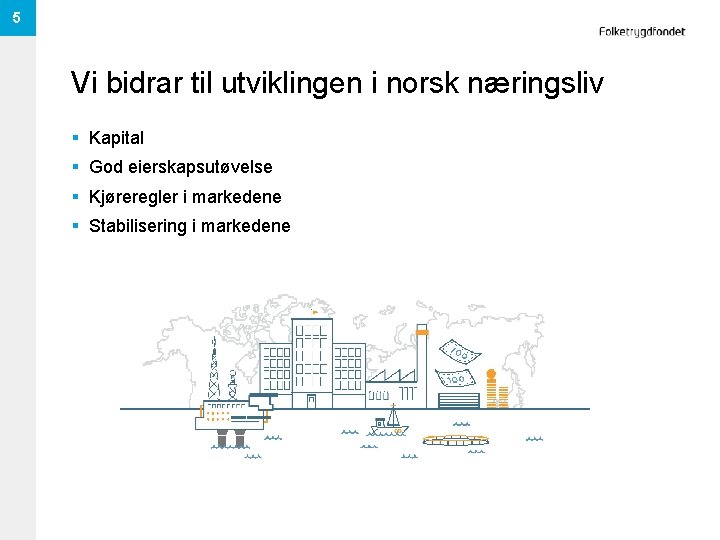 5 Vi bidrar til utviklingen i norsk næringsliv § Kapital § God eierskapsutøvelse §