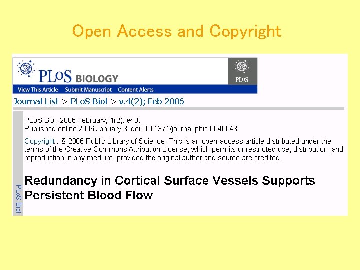 Open Access and Copyright 