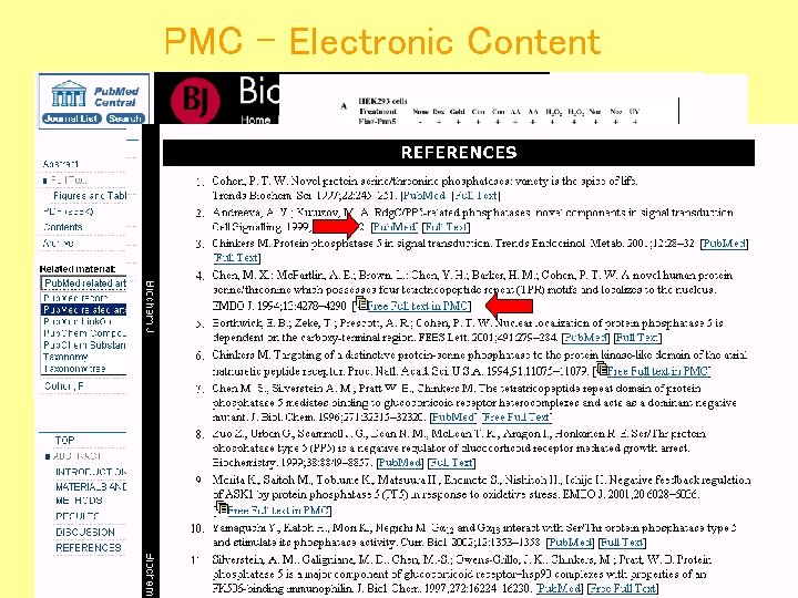 PMC – Electronic Content 