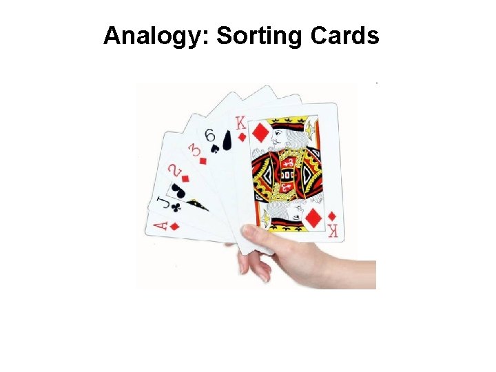 Analogy: Sorting Cards 