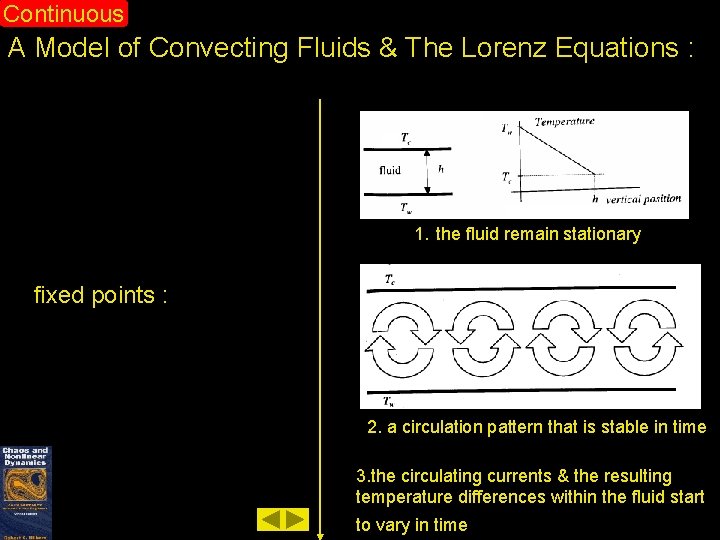 Continuous A Model of Convecting Fluids & The Lorenz Equations : 1. the fluid