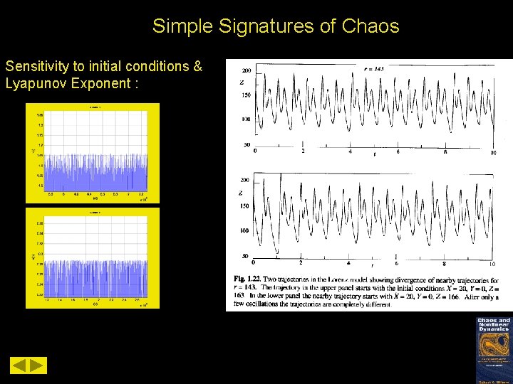 Simple Signatures of Chaos Sensitivity to initial conditions & Lyapunov Exponent : 