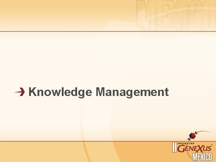 Knowledge Management Knowledge Management