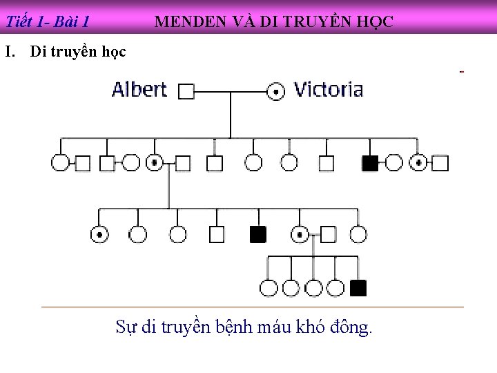 Tiết 1 - Bài 1 MENDEN VÀ DI TRUYỀN HỌC I. Di truyền học