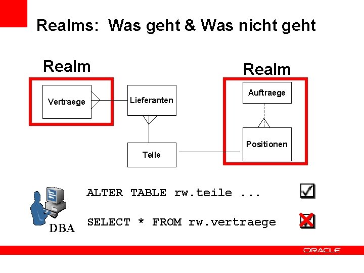 Realms: Was geht & Was nicht geht Realm Vertraege Realm Lieferanten Auftraege Positionen Teile