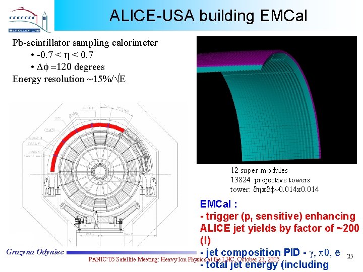 ALICE-USA building EMCal Pb-scintillator sampling calorimeter • -0. 7 < < 0. 7 •