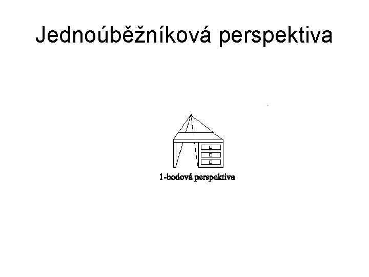 Jednoúběžníková perspektiva 