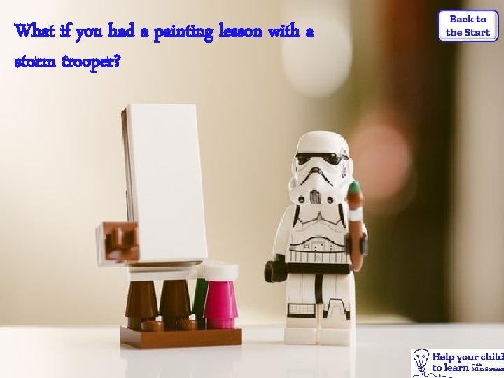 What if you had a painting lesson with a storm trooper? 