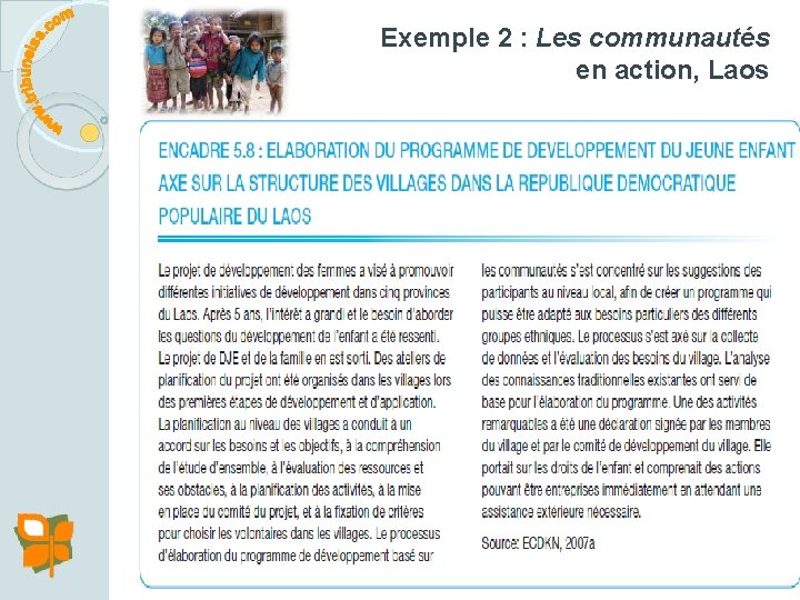 Exemple 2 : Les communautés en action, Laos 