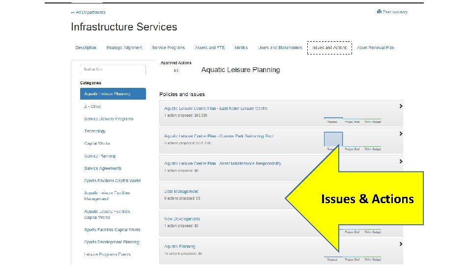 Issues & Actions 