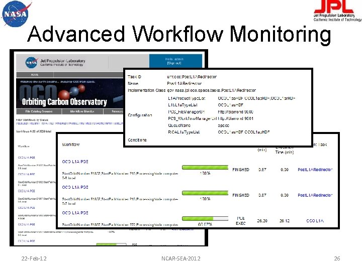 Advanced Workflow Monitoring 22 -Feb-12 NCAR-SEA-2012 26 