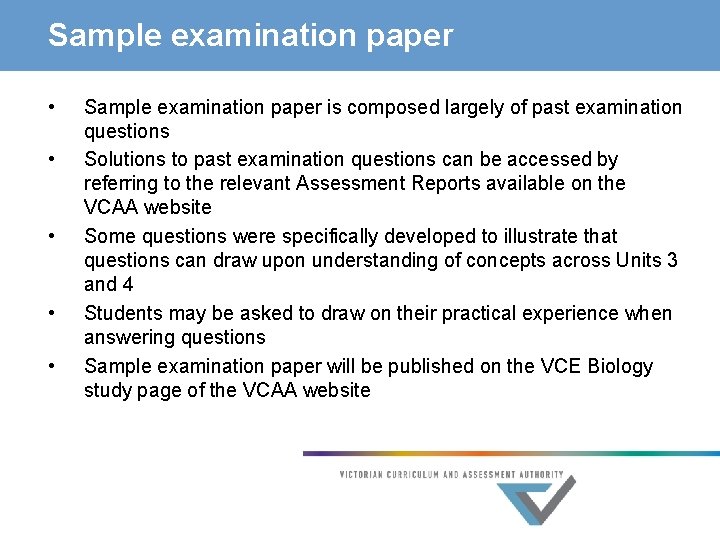 Sample examination paper • • • Sample examination paper is composed largely of past