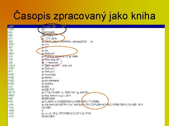 Časopis zpracovaný jako kniha 