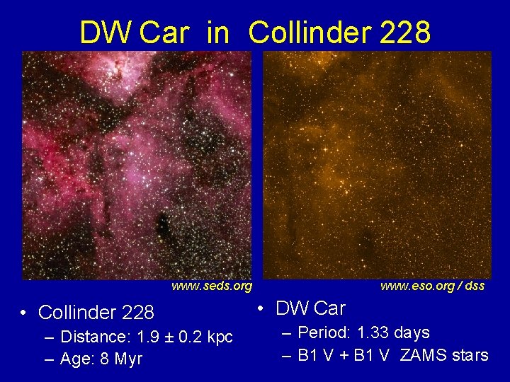 DW Car in Collinder 228 www. seds. org • Collinder 228 – Distance: 1.