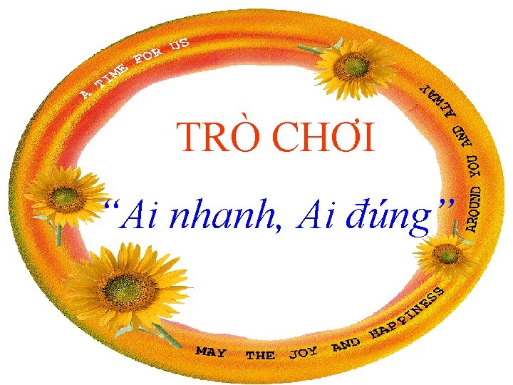 TRÒ CHƠI “Ai nhanh, Ai đúng” 