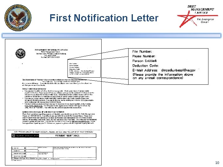 First Notification Letter 10 