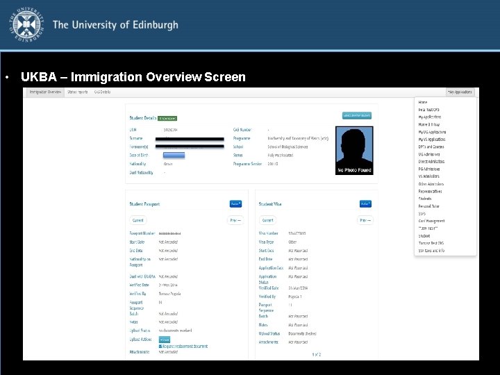  • UKBA – Immigration Overview Screen 