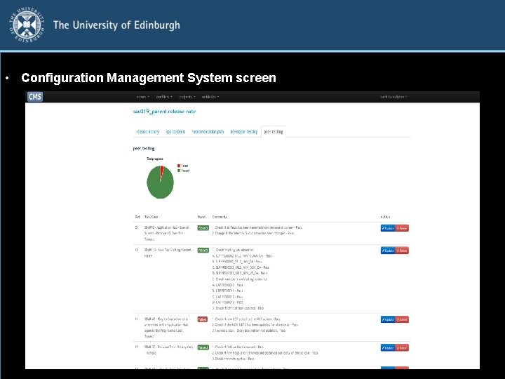  • Configuration Management System screen 