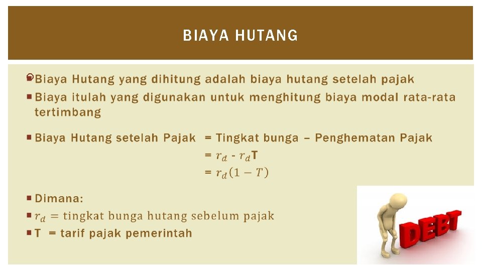 BIAYA HUTANG 