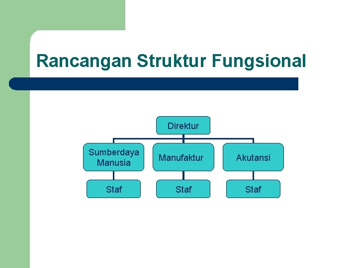 Rancangan Struktur Fungsional Direktur Sumberdaya Manusia Manufaktur Akutansi Staf 