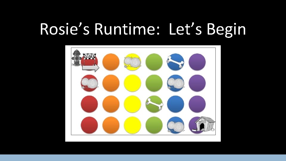 Rosie’s Runtime: Let’s Begin 