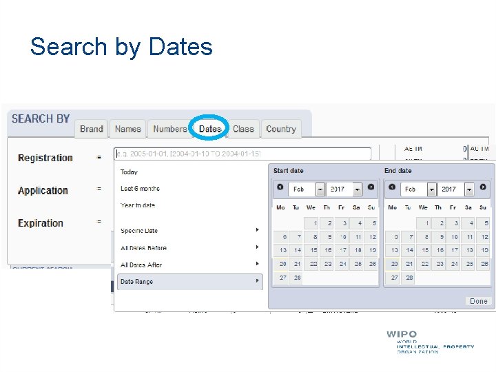 Search by Dates 