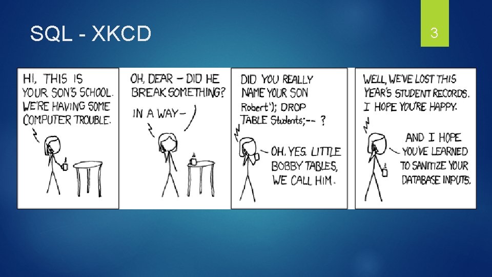 SQL - XKCD 3 