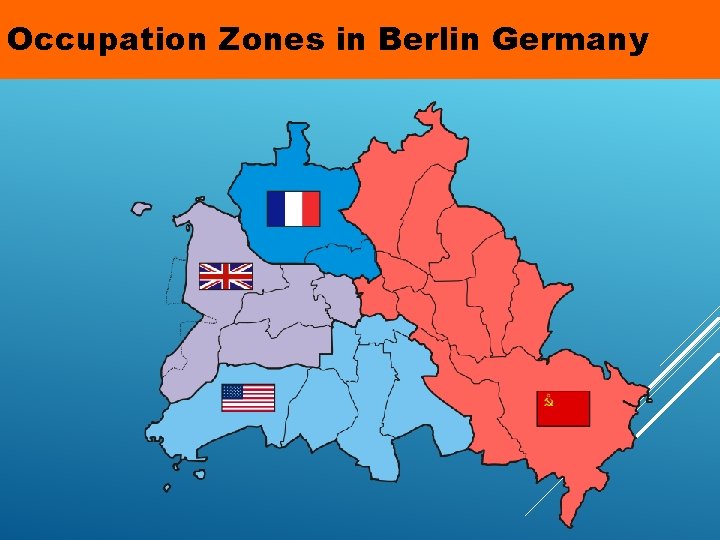 Occupation Zones in Berlin Germany 