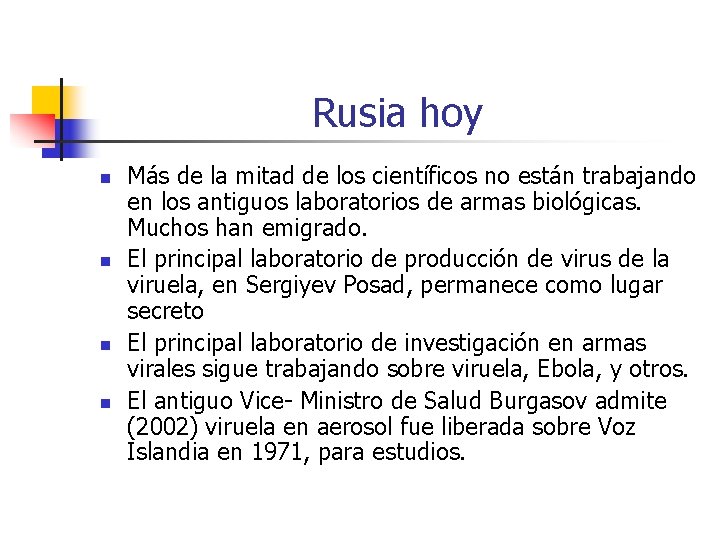 Rusia hoy n n Más de la mitad de los científicos no están trabajando