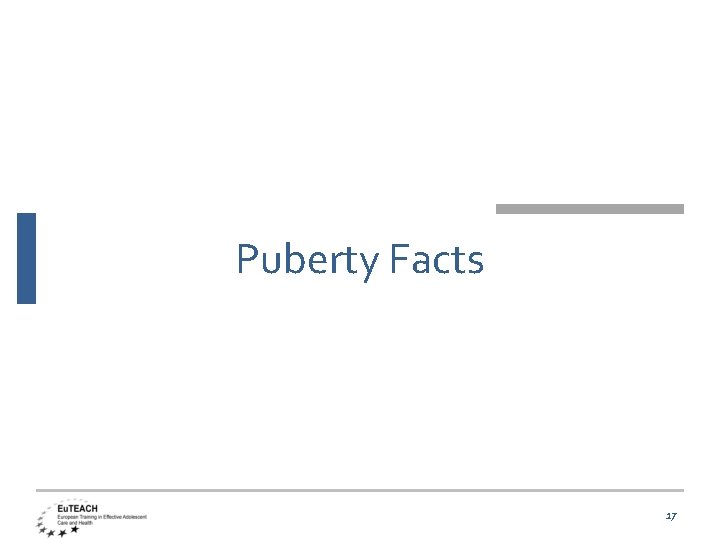 Puberty Facts 17 