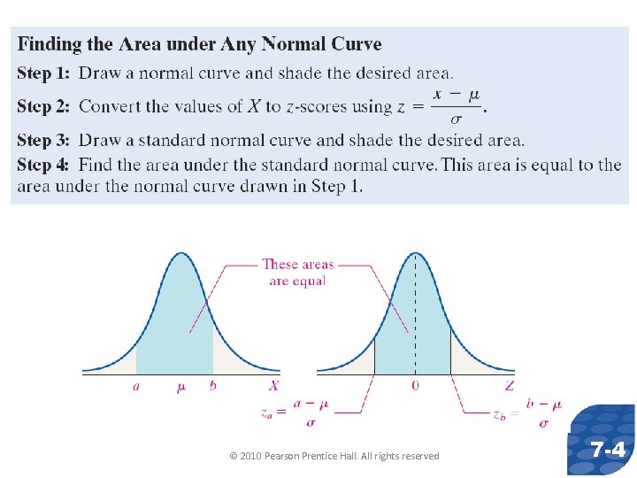© 2010 Pearson Prentice Hall. All rights reserved 7 -4 