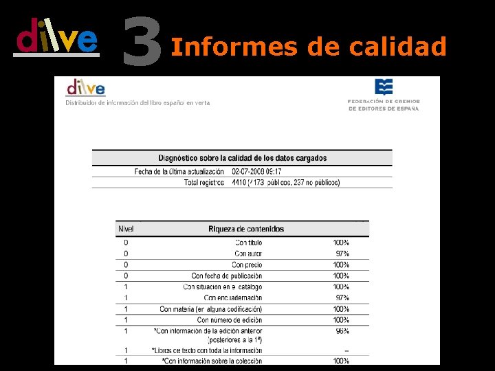 3 Informes de calidad 